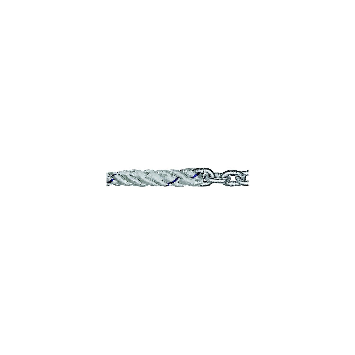 Titan Chain Three Strand Anchor Rode, 9/16" x 250' with 50' of 5/16" G4 Chain 491-10525072