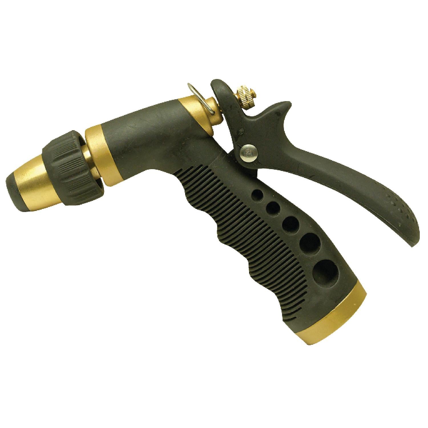 Seachoice 79631 Brass Hose Nozzle With Adjustable Spray Locking Lever 50-79631