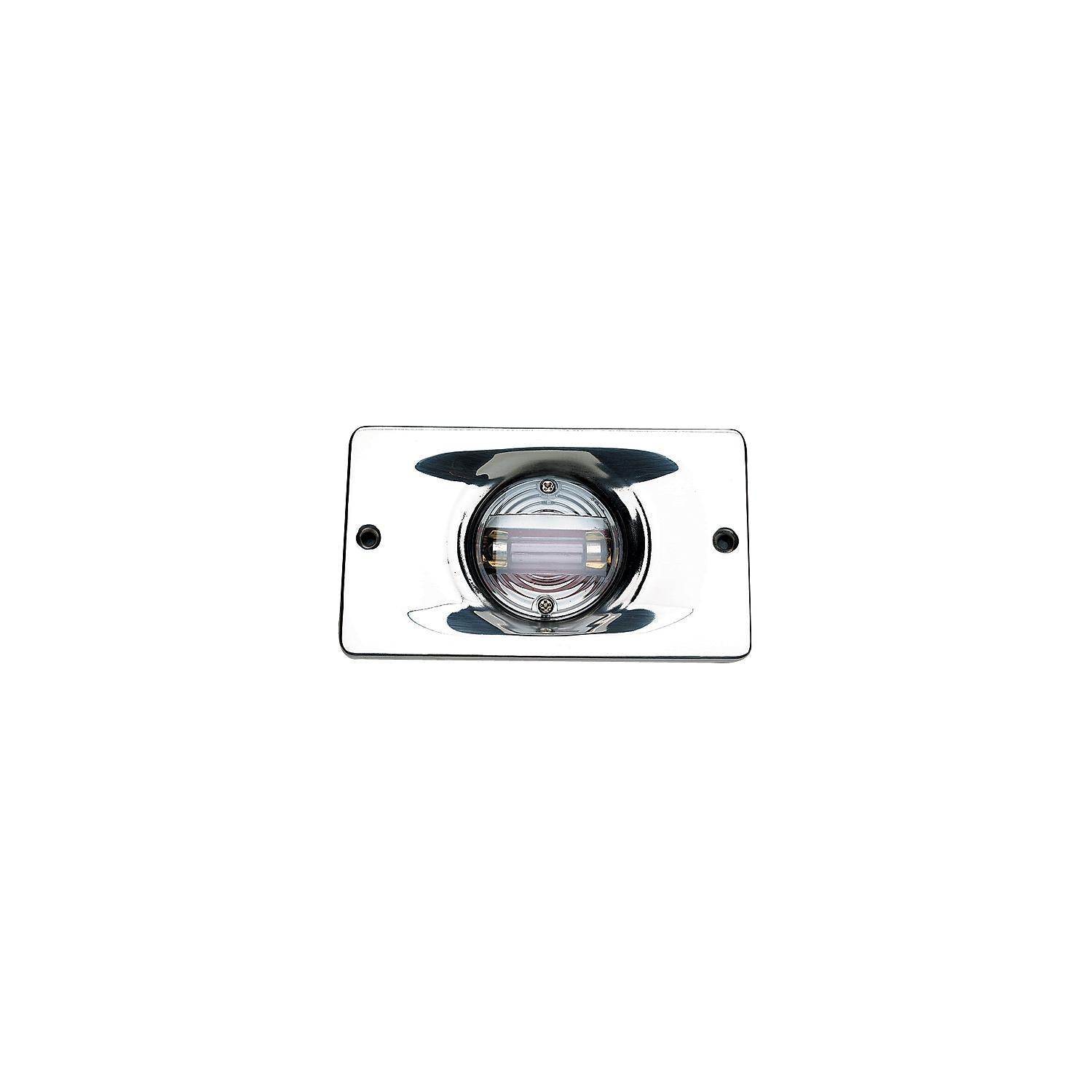 Seachoice 05361 Transom Light With Stainless Steel Flange, Rectangular 50-05361