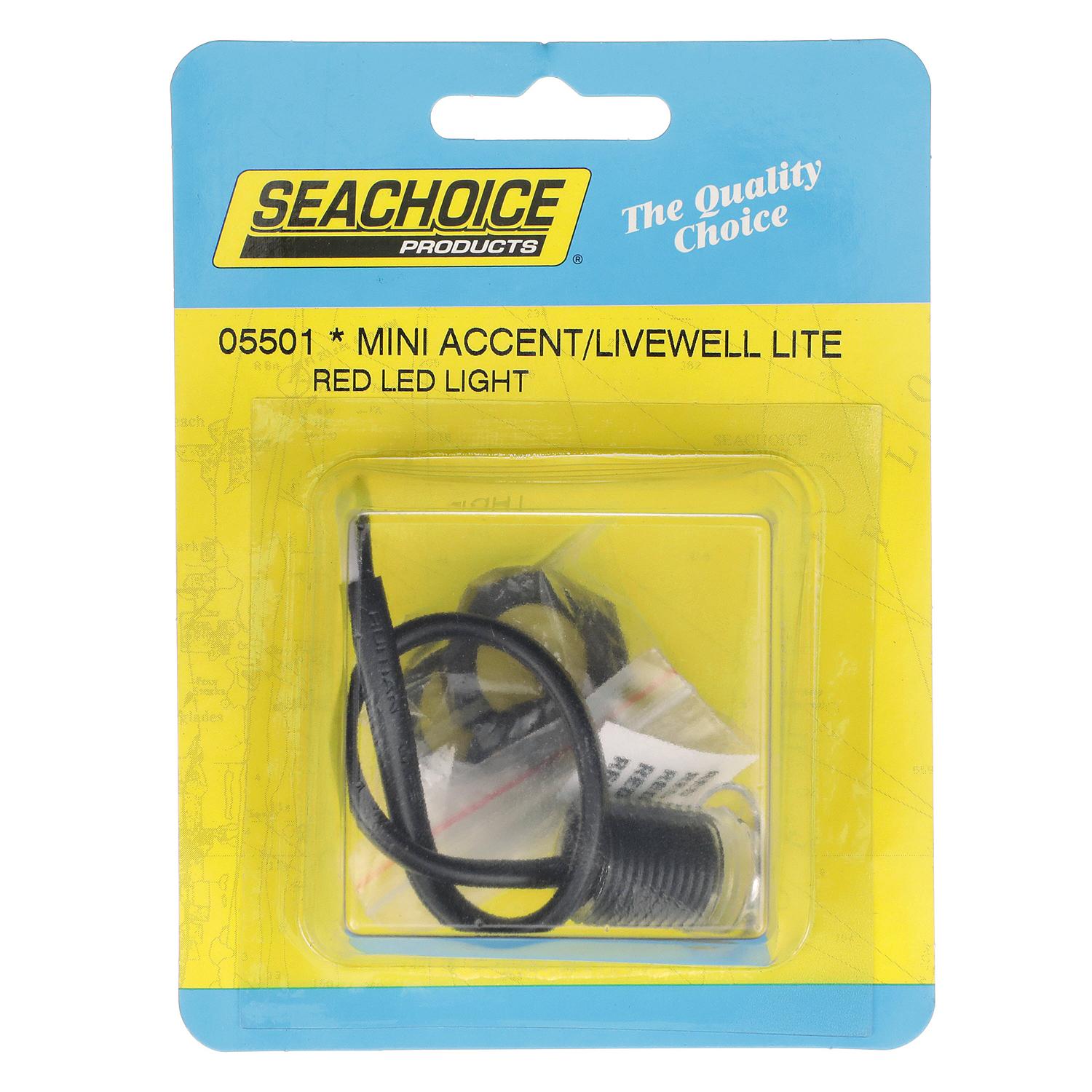 Seachoice 05501 LED Mini Accent Livewell Light, Red 50-05501