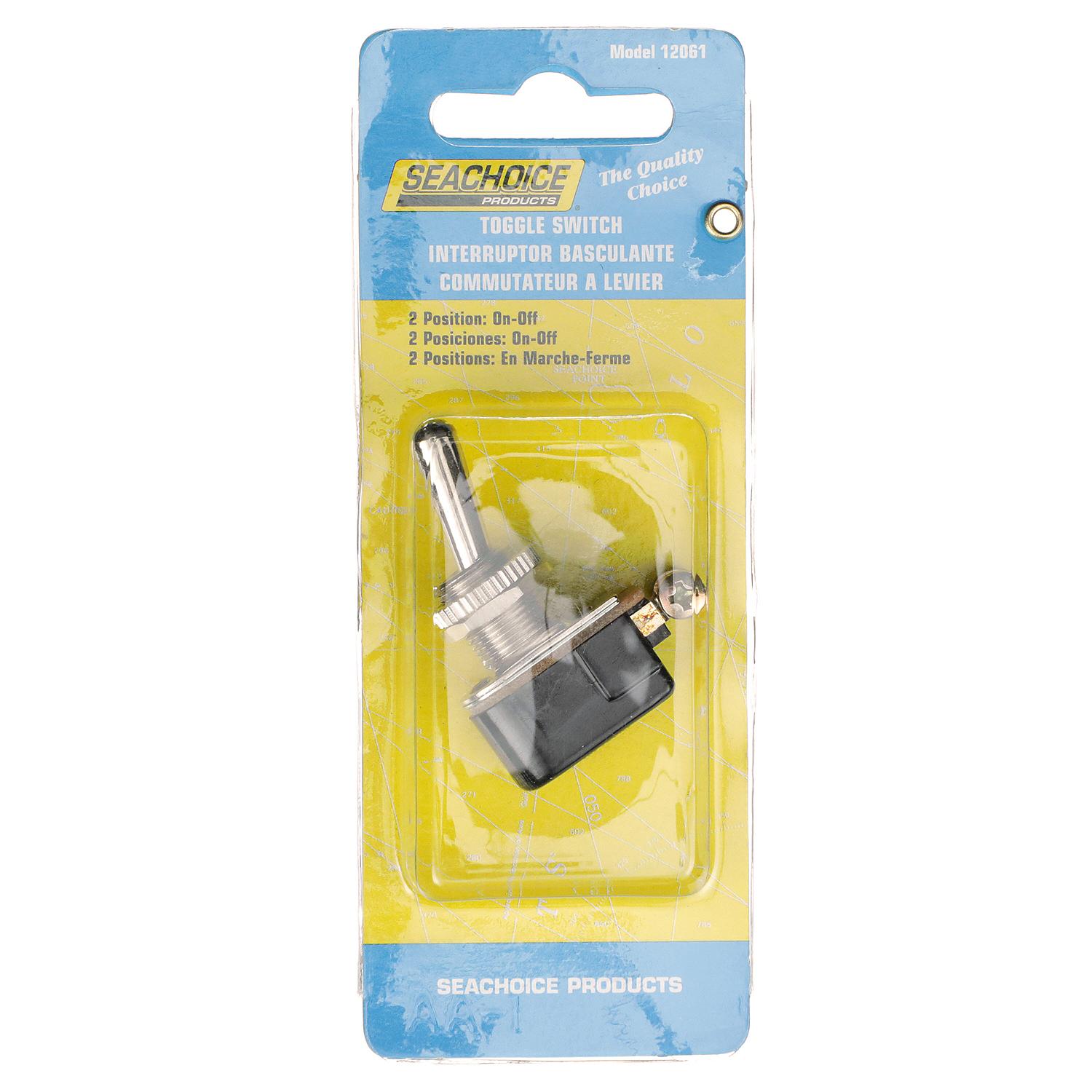 Seachoice 2 Position Heavy Duty Toggle Switch With 2 Screw Terminals Off/On 50-12061