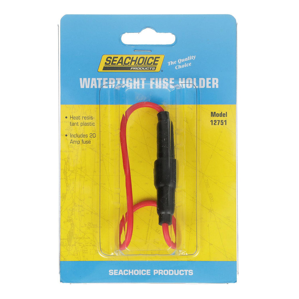 Seachoice Seachoice In-Line Fuse Holder With Fuse, Waterproof, 20 Amp Fuse