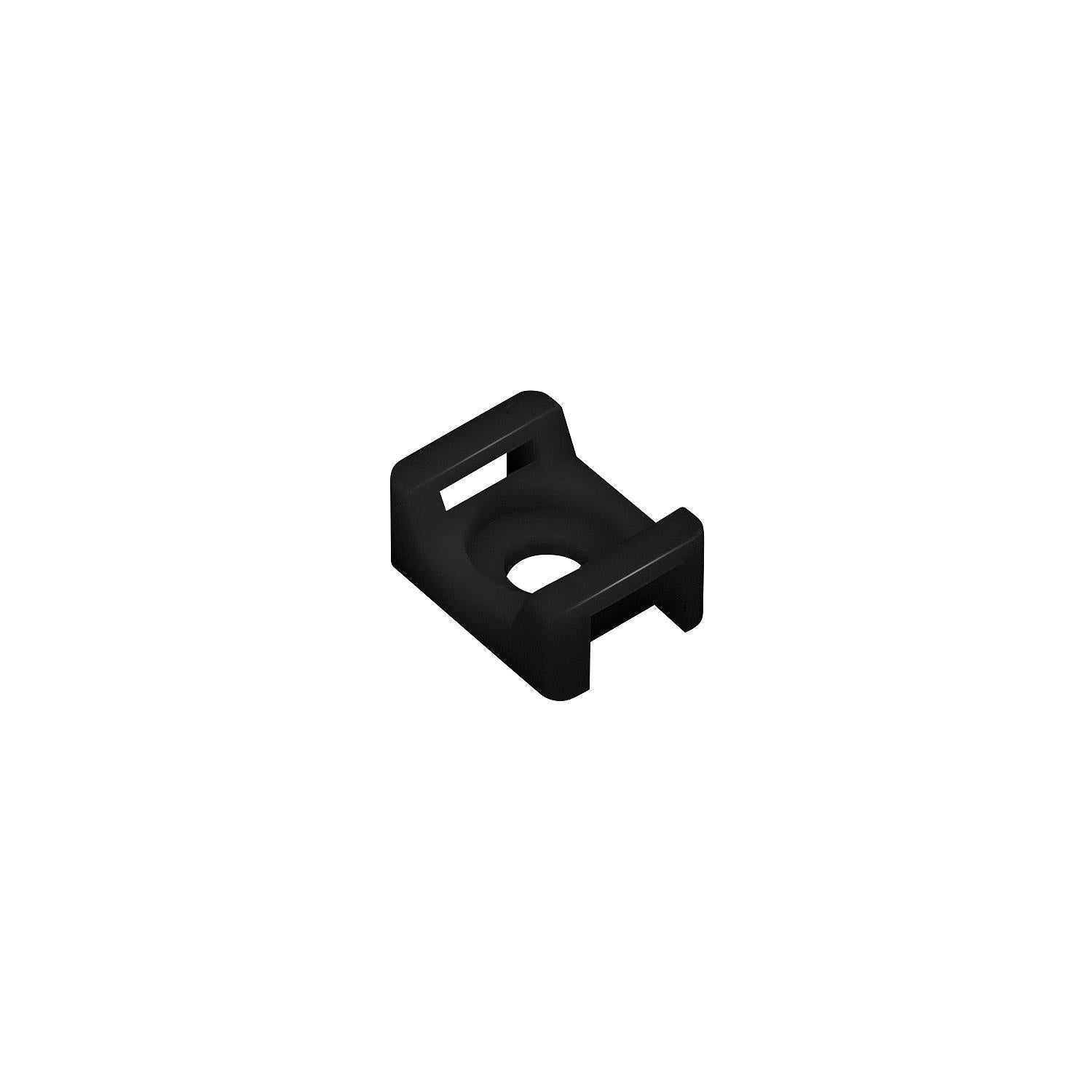 Seachoice 14194 Saddle Mount, Black, #8 Fastener, 10/pk 50-14194