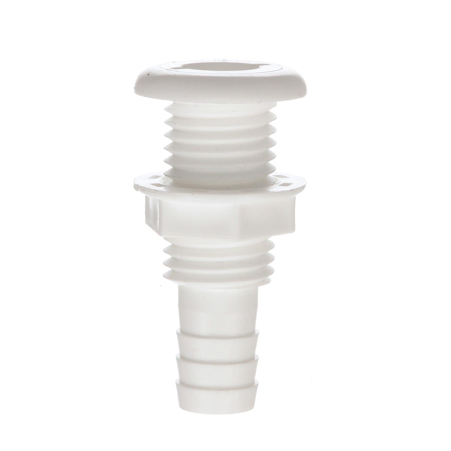 Seachoice 3/4" White Plastic Thru-Hull w/Broad Flange 50-18051