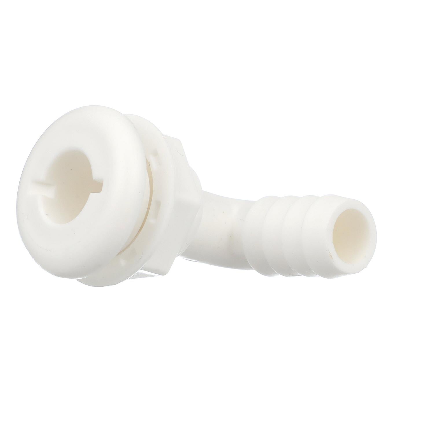 Seachoice 90 Degree Plastic Thru-Hull, One Nut Application, White 50-18131