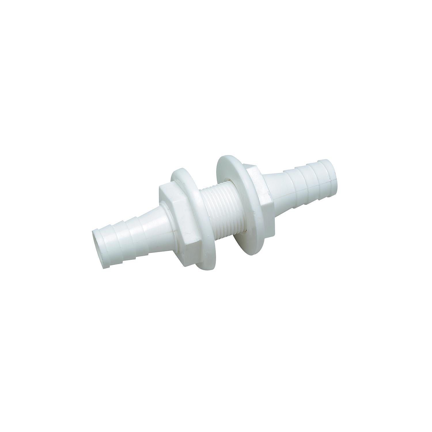 Seachoice Double-Ended 3/4" x 3/4" Thru Hull Connector For Hose 50-18201