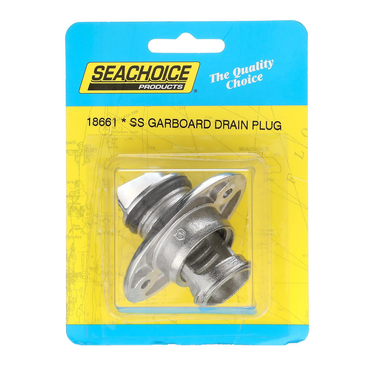 Seachoice 18661 Stainless Steel Garboard Drain and Plug 50-18661