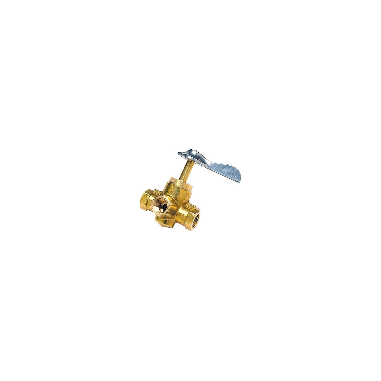 Seachoice Brass Three Way Fuel Line Valve 50-20761