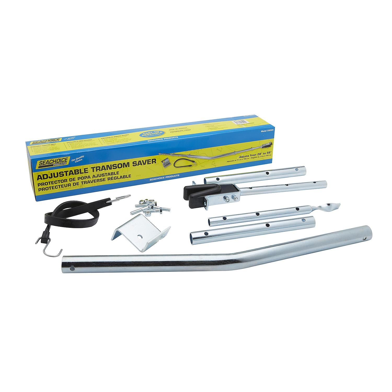 Seachoice Seachoice Adjustable Transom Saver, Angled, 28-59 In.