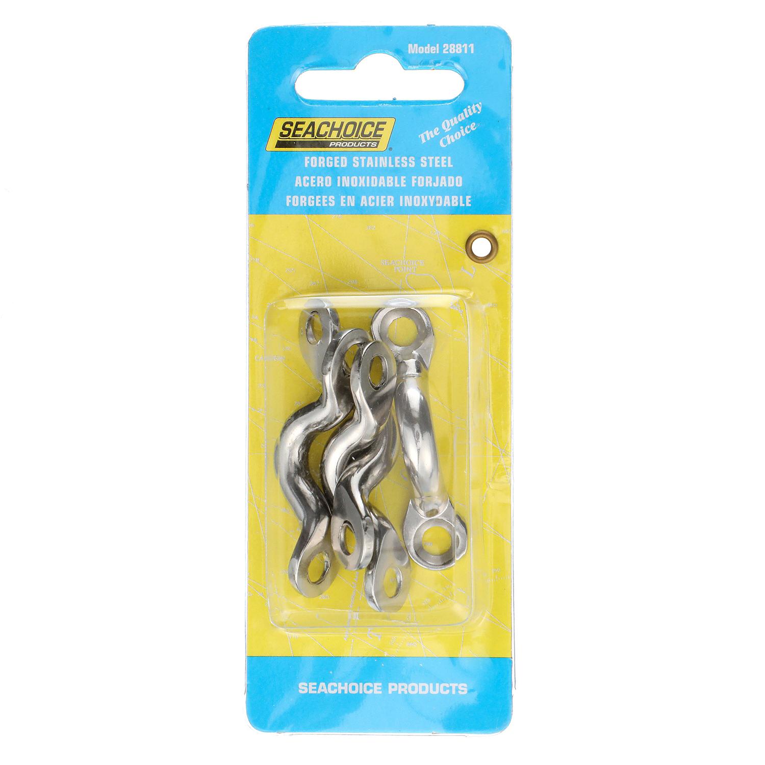 Seachoice Stainles Steel Eye Straps1-7/8" L x 11/32" ID Eye (4 Per Pack) 50-28811