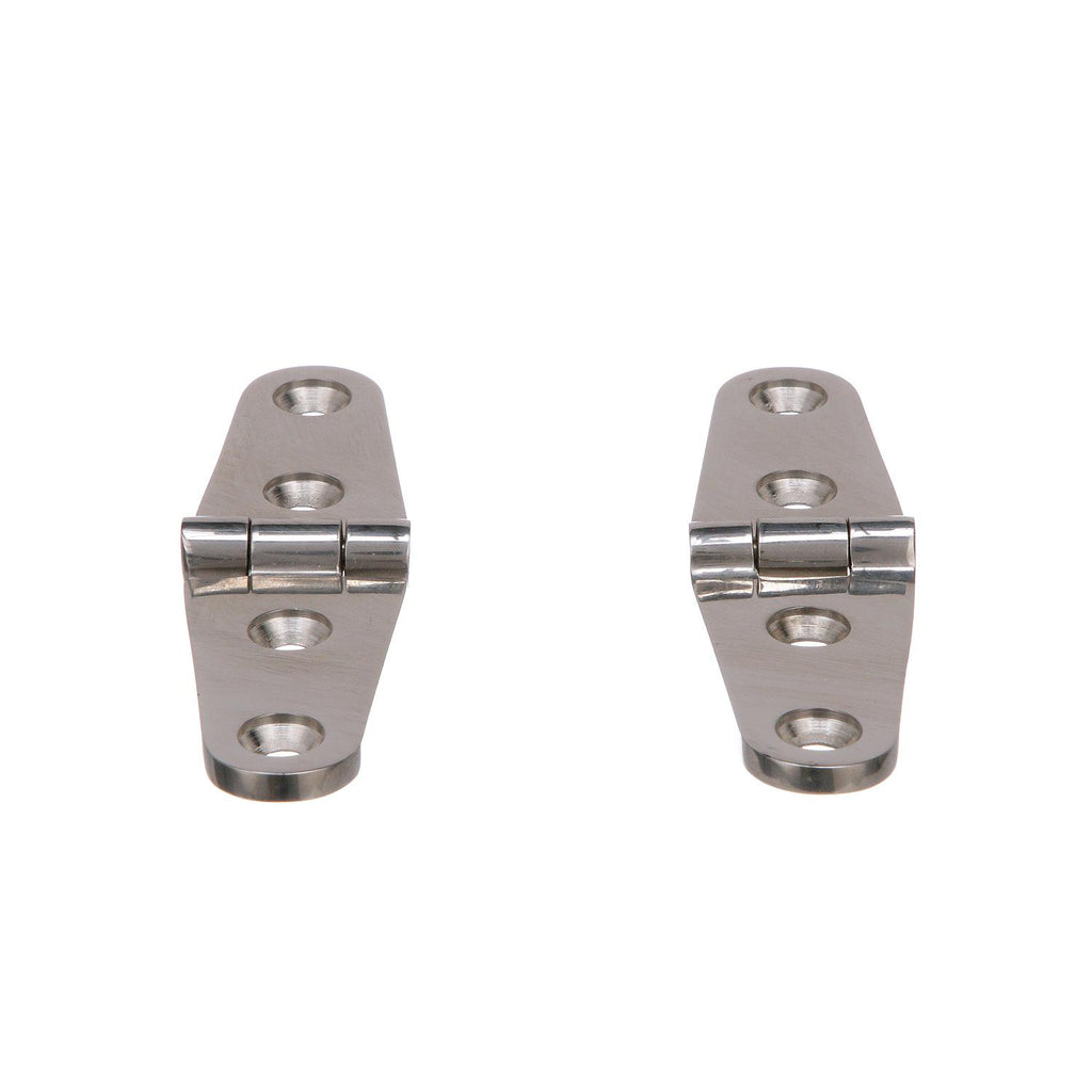Seachoice Seachoice Marine-Grade Strap Hinges, Polished 316 Stainless Steel, 4 in. X 1 in., Pack of 2