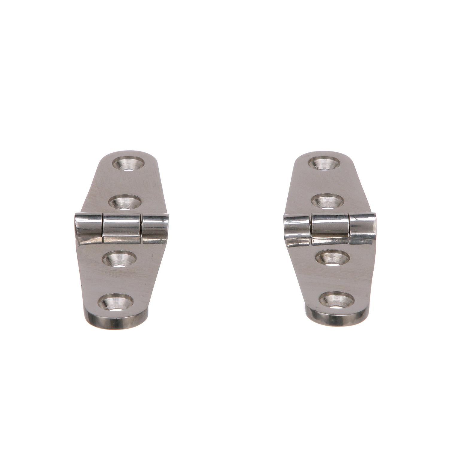 Seachoice Seachoice Marine-Grade Strap Hinges, Polished 316 Stainless Steel, 4 in. X 1 in., Pack of 2