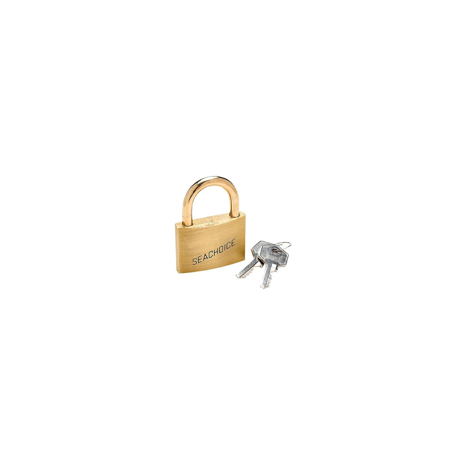 Seachoice 37311 1-1/2" Keyed-Alike Solid Brass Padlocks (3 Per Card) 50-37311