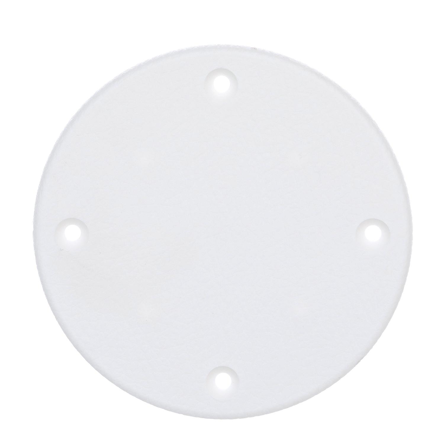 Seachoice Polypropylene Cover Plate Arctic White OD: 4-1/8" 50-39621