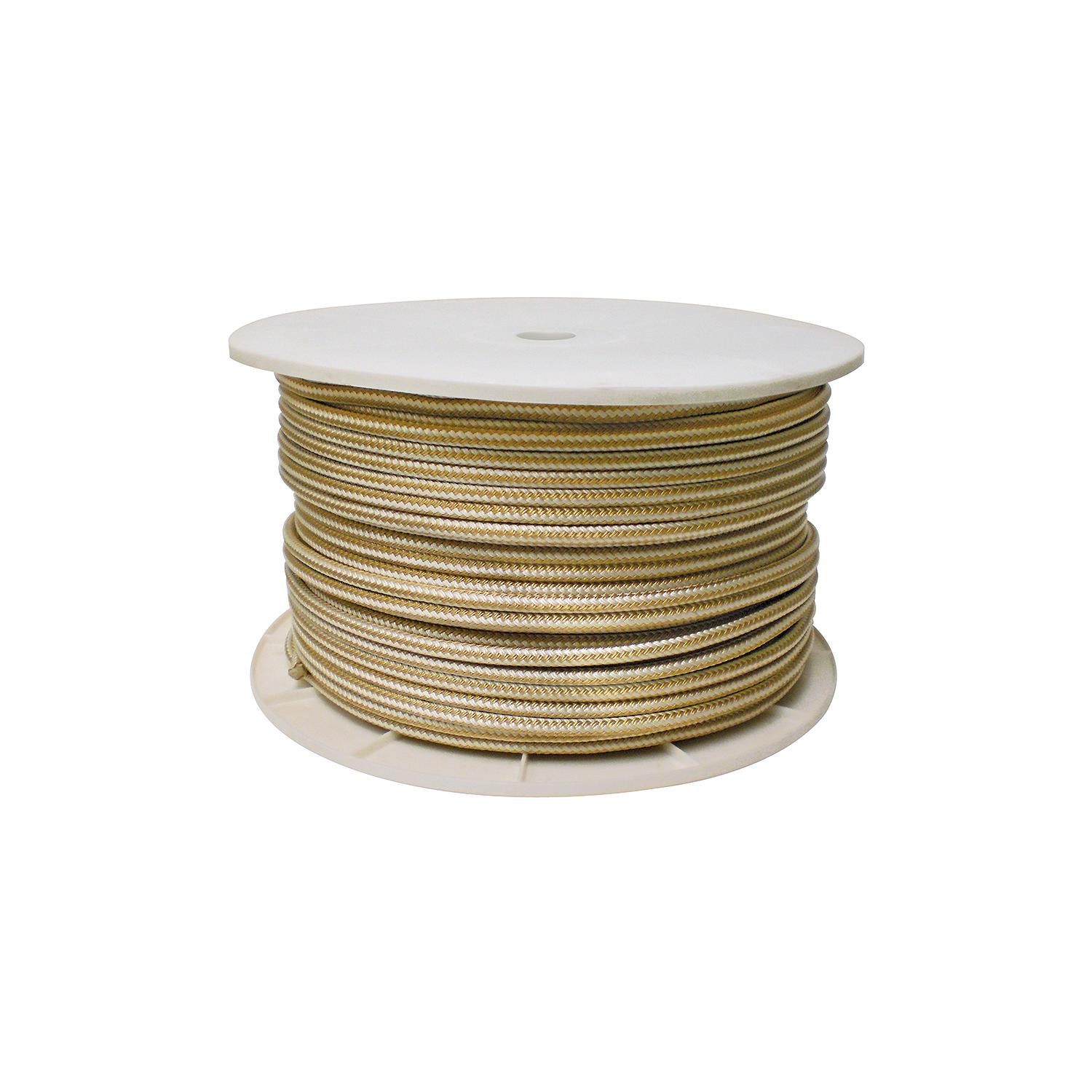 Seachoice Gold/White Double Braid, 3/8" x 600' 50-40160