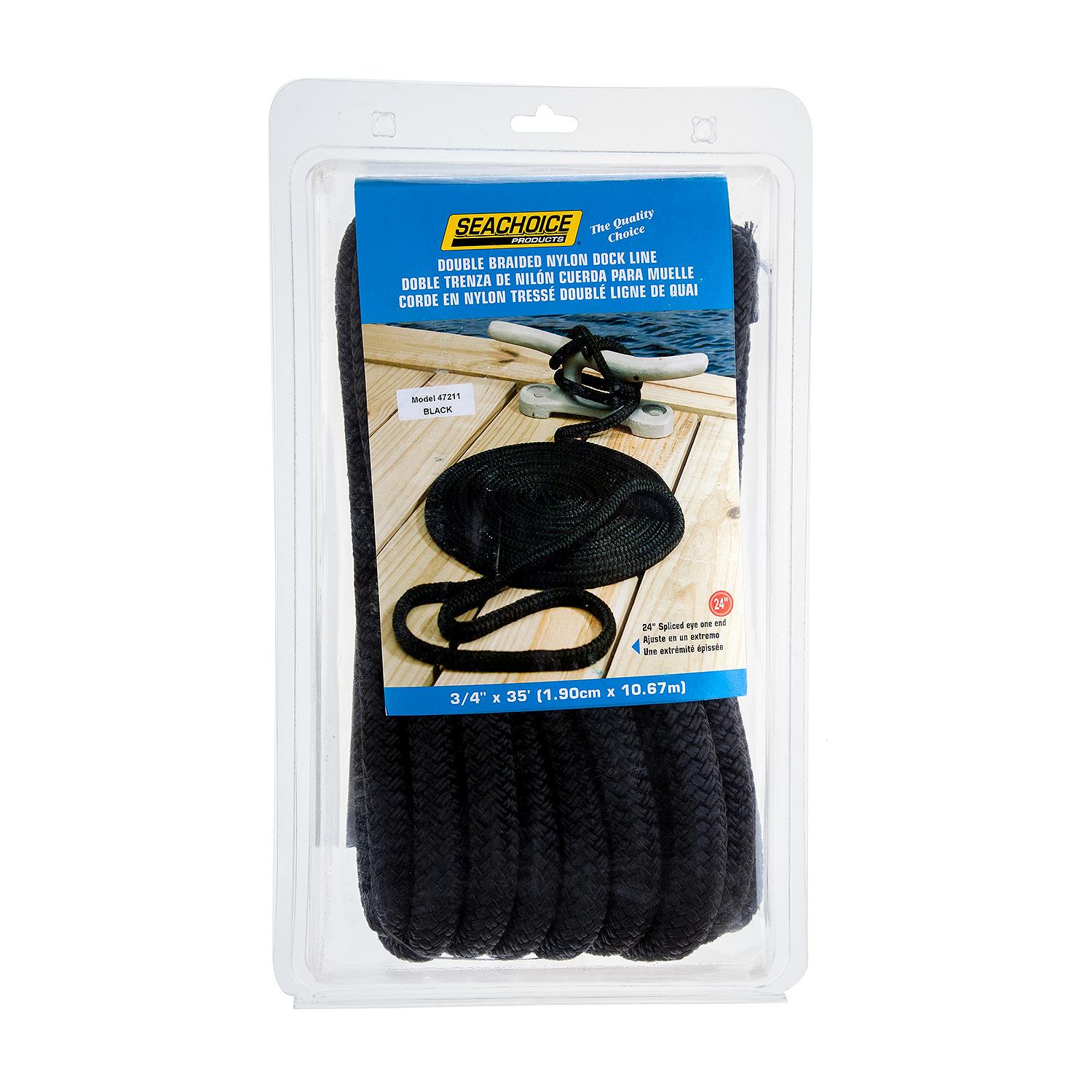Seachoice Double Braid Nylon Dock Line 50-47211