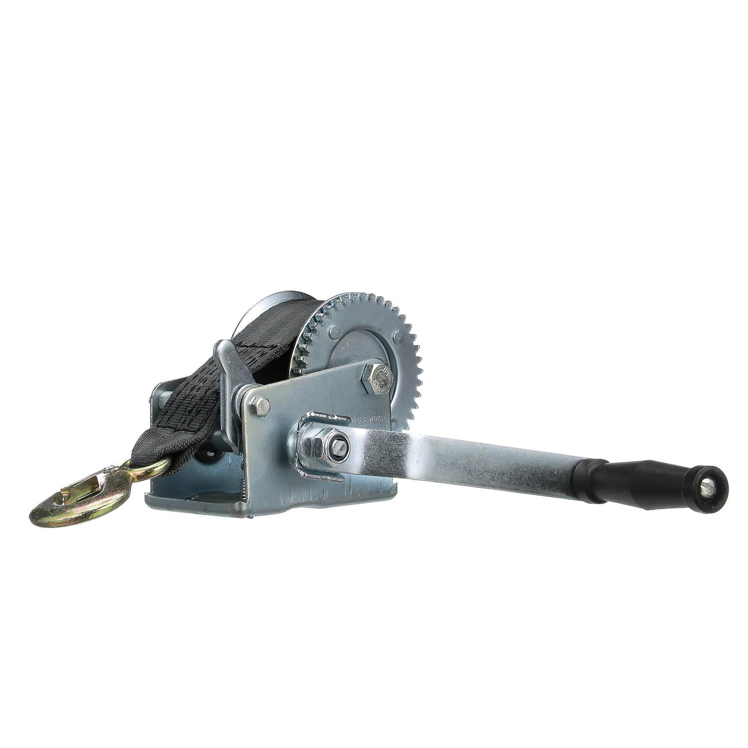 Seachoice 52131 800 Lb. Manual Trailer Winch, 1-Speed, 16-Ft. Strap w/Snap Hook 50-52131