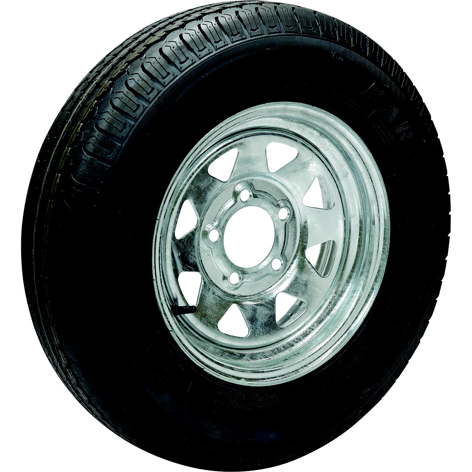 Seachoice 53411 ST205/75R14C/5H KR35 14" Galvanized Spoke, 5 Lug Radial Tire & Wheel Assembly 50-53411