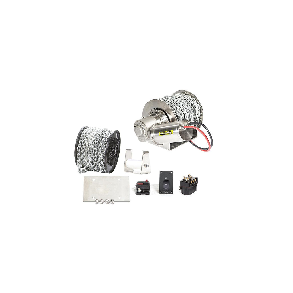 Seachoice Seachoice Deluxe Stainless Steel Drum Winch Kit, For Boats Up to 26 Ft.