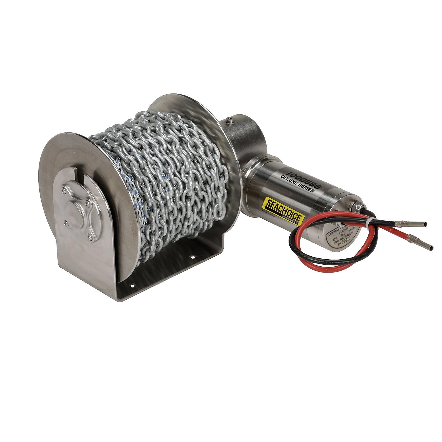 Seachoice 53721 Stainless Steel Drum Winch Kit, Deluxe Series 1000 50-53721