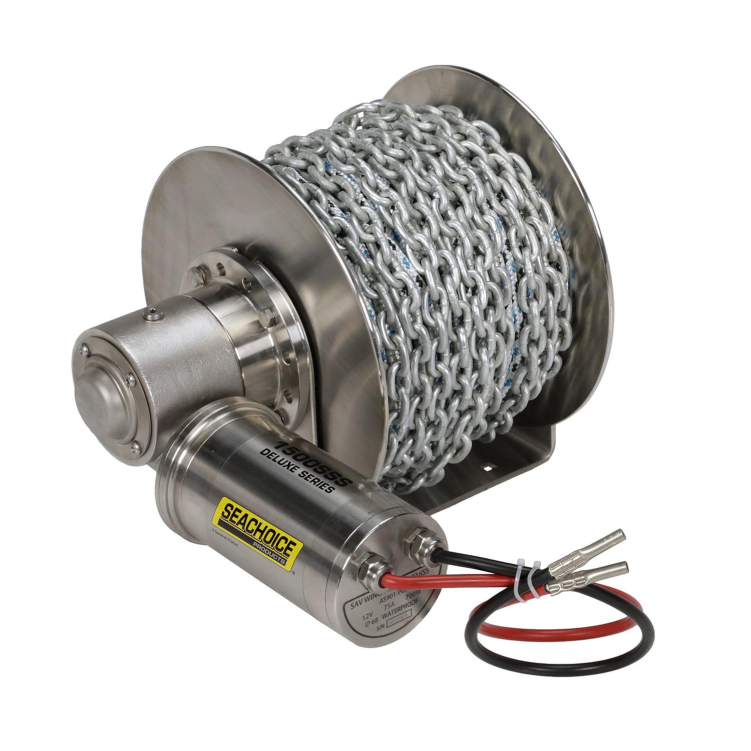 Seachoice Seachoice Deluxe Stainless Steel Drum Winch Kit, For Boats Up to 26 Ft.