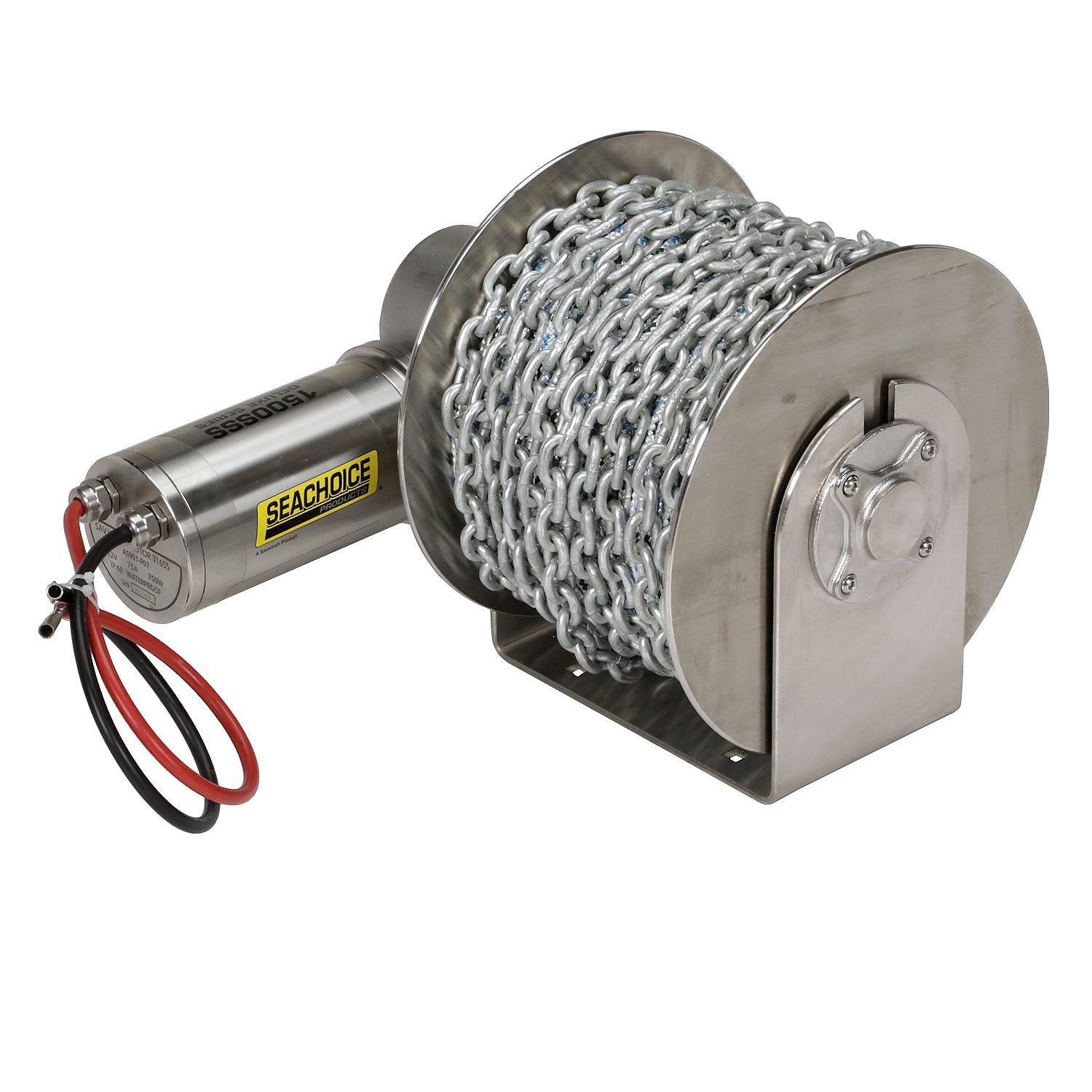 Seachoice 53724 Stainless Steel Drum Winch Kit, Deluxe Series 1500 50-53724