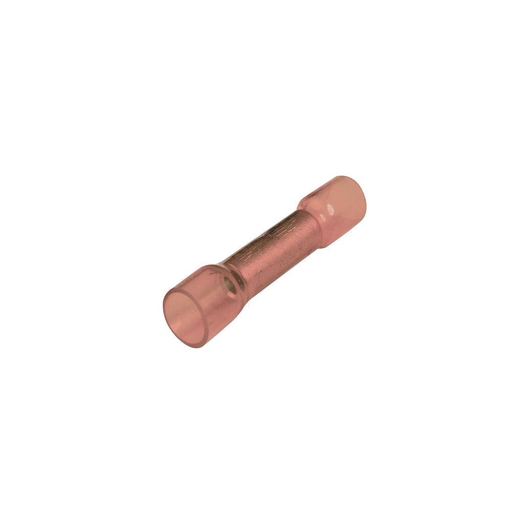 Seachoice Seachoice Heat Shrink Butt Connector Wire, Solderless, Fits 8 Gauge Wire, Red, Pack of 25