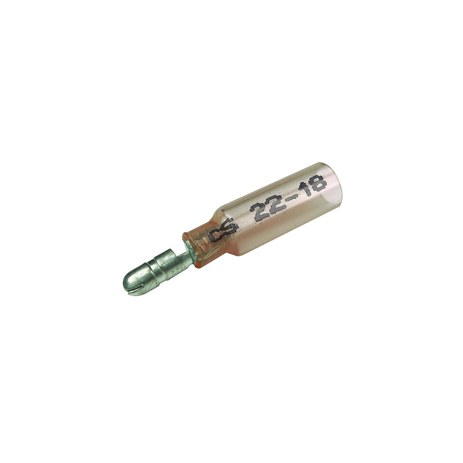 Seachoice Insulated Heat Shrink Bullet Terminals, Male 50-61701