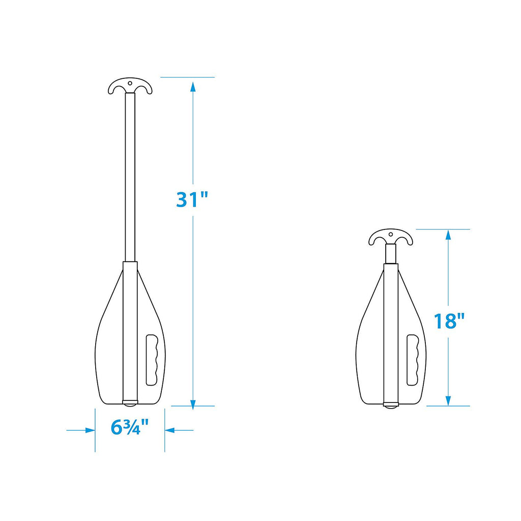 Seachoice Seachoice Emergency Multi-Purpose Telescoping Boat Hook and Paddle, Orange, 18-31 In.