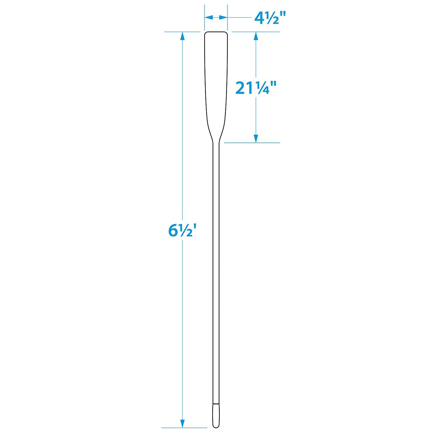 Seachoice 71156 Premium Varnished Oar With Grip, 6.5' 50-71156