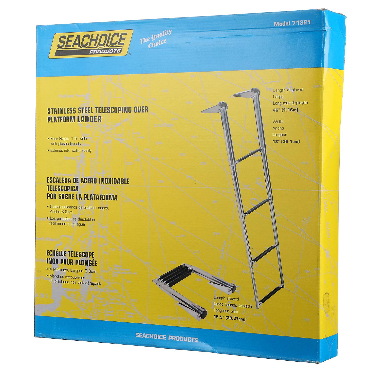 Seachoice Telescoping Ladder Only for Universal Swim Platform With Top Mount Ladder 50-71321