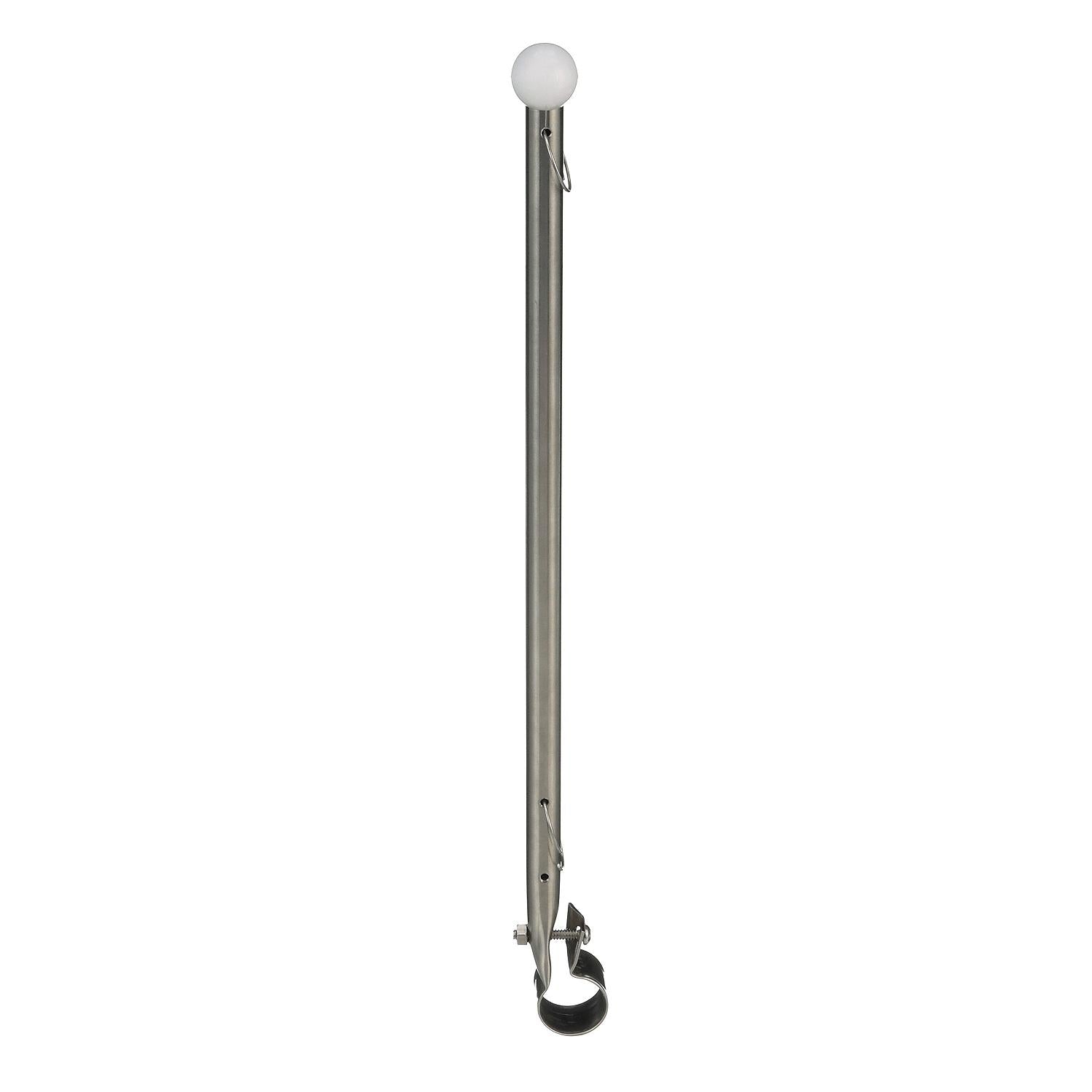 Seachoice 77001 7/8" Rail Clamp Flag Staff 15-3/16" Long 50-77001