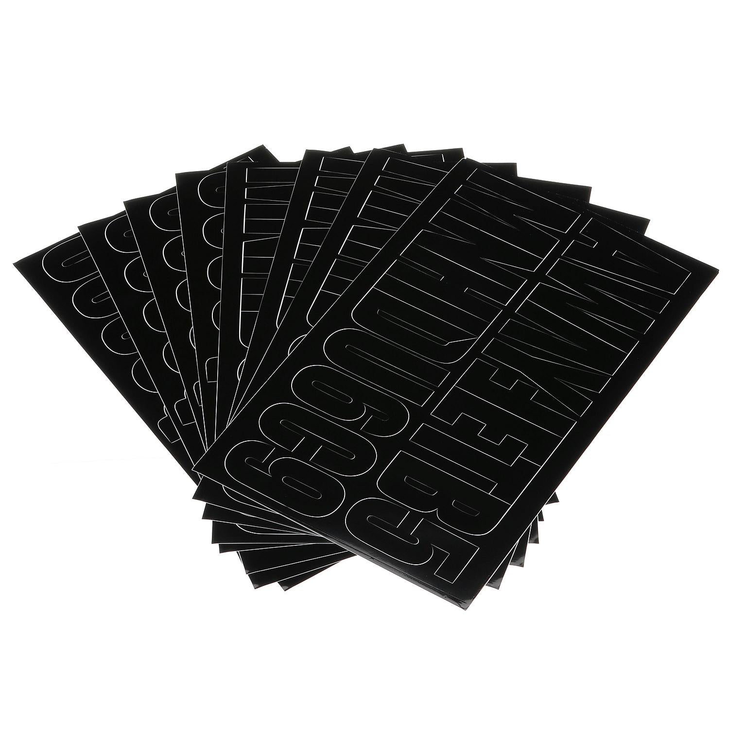 Seachoice 77111 3-1/4" 148 Piece Letter & Number Kit - Black 50-77111