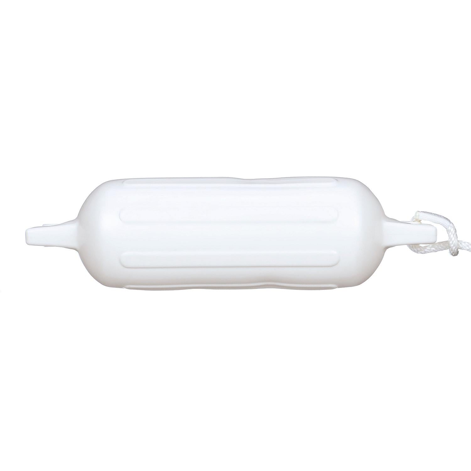 Seachoice 79271 Twin Eye Ribbed Fender Kit (Includes 2 6.5" x 23" White Fenders and 2 Matching 3/8 x 5' Fender Lines) 50-79271