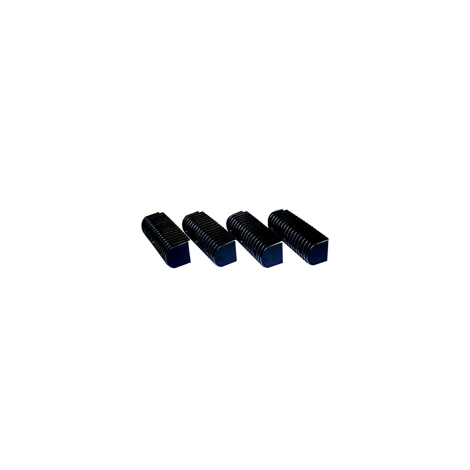 Caliber 23072BK Bunk Wrap 2" x 4" End Cap Only, Black, 24/pk 581-23072BK