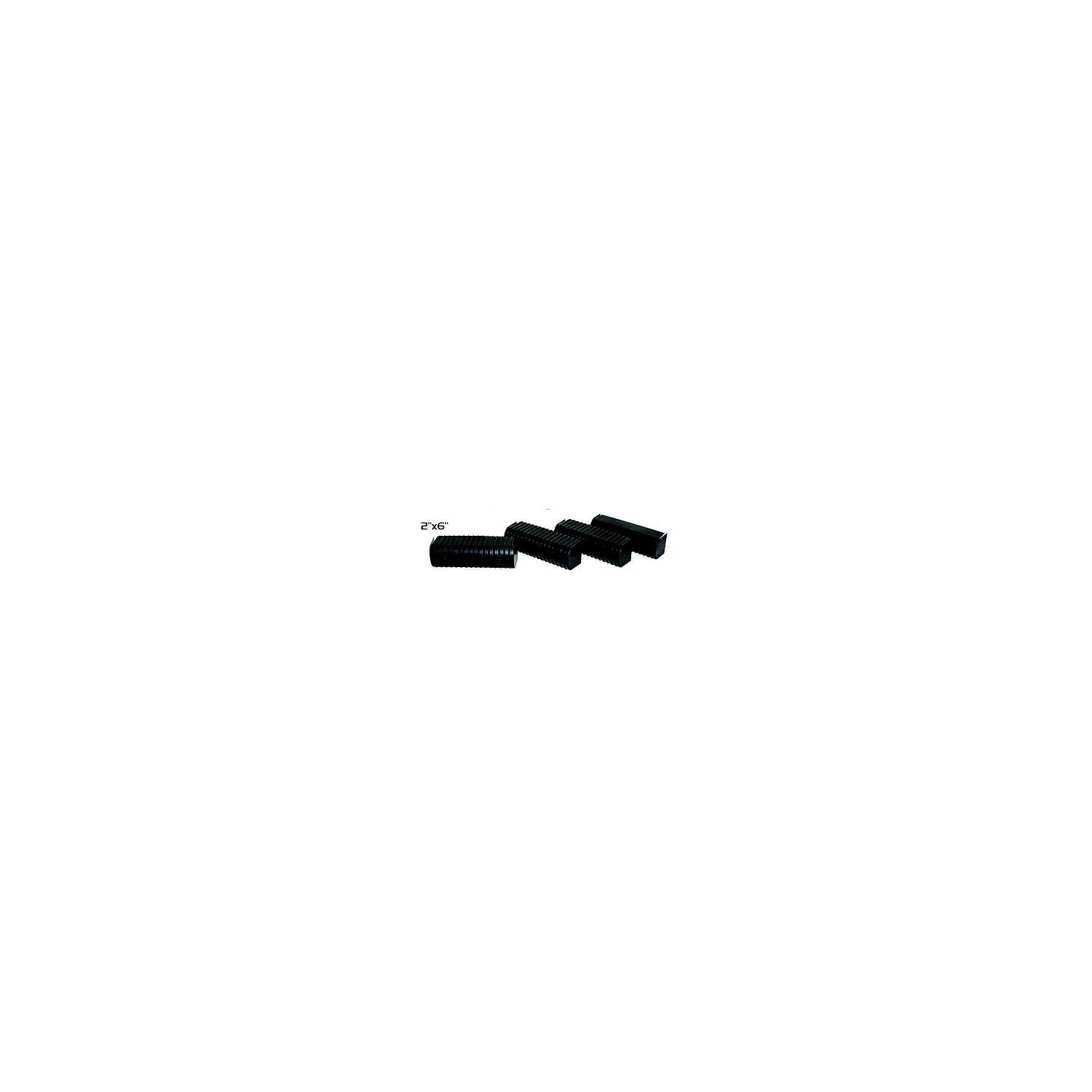 Caliber 23074BK Bunk Wrap 2" x 6" End Cap Only, Black, 24/pk 581-23074BK