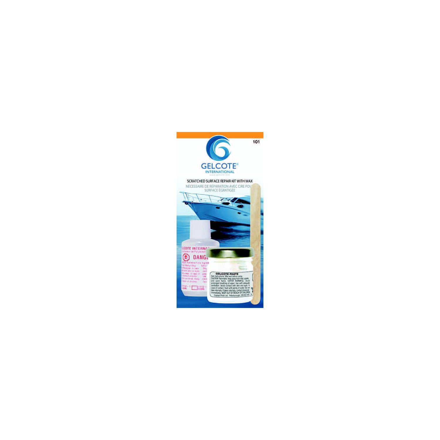 Captain Phab Gelcote Int'l 101 Scratched Surface Repair Kit, White, 12/case 583-101