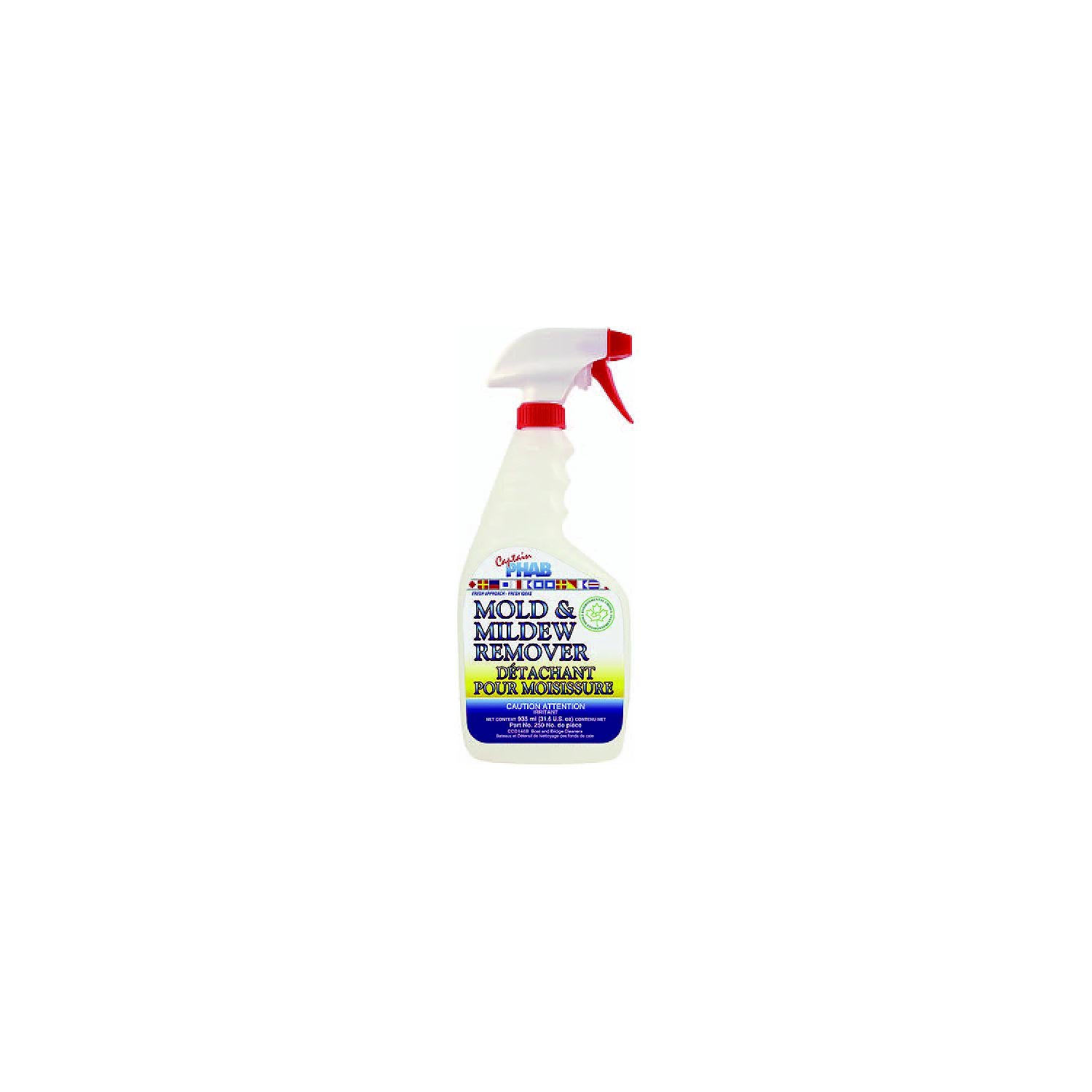 Captain Phab 250 Mold & Mildew Stain Remover, 710ml, case/12 583-250