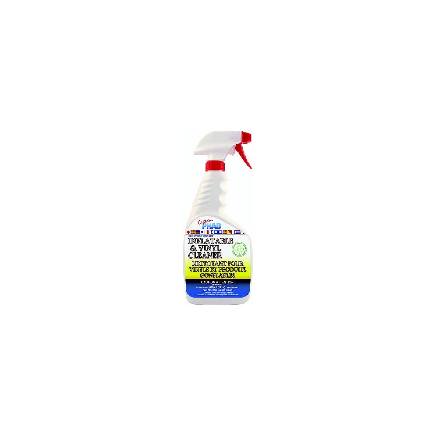 Captain Phab 256 Inflatable & Vinyl Cleaner, 935ml, case/12 583-256