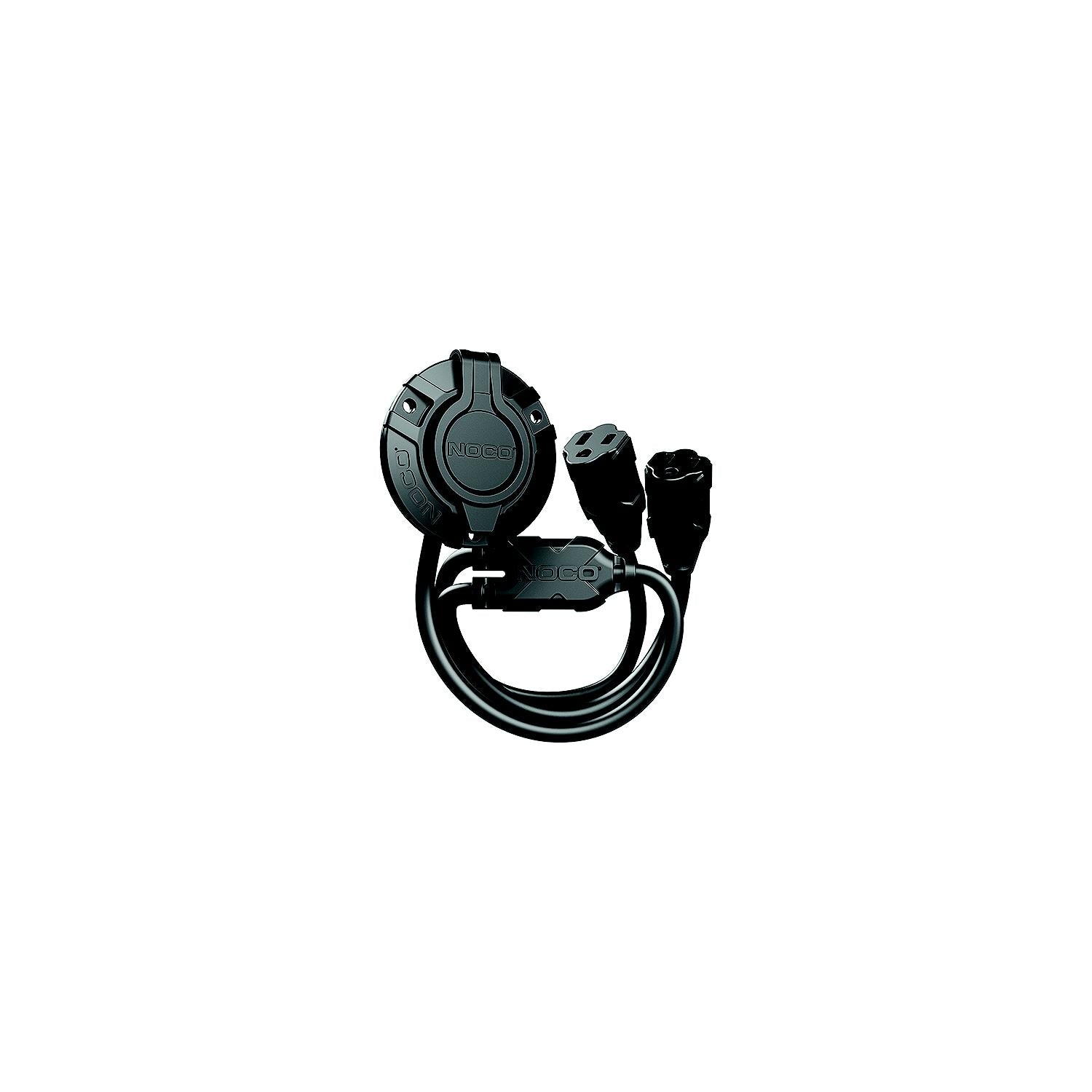 Noco GCP2 AC Dual Port Plug W/Extension Cable, Dual 18" 589-GCP2