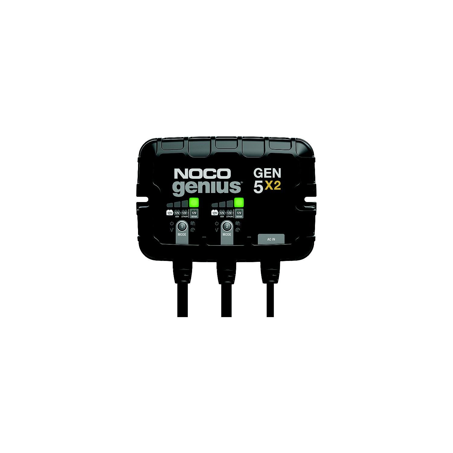 Noco GEN5X2 On-Board Battery Charger, 2 Banks 589-GEN5X2