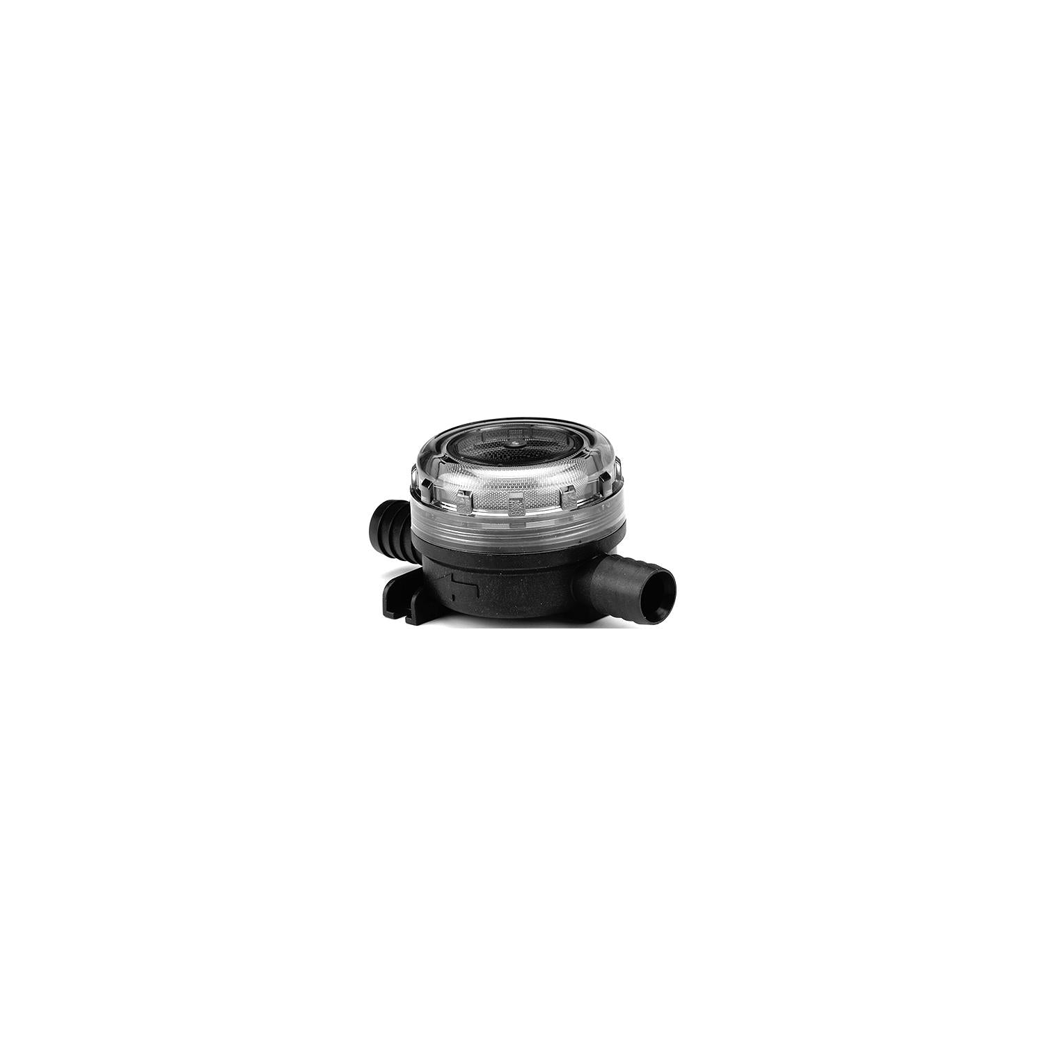 Jabsco Jabsco 464000002 Pumpguard Fine Mesh In Line Strainer, 1/2" Hose Barb In/Out, Straight