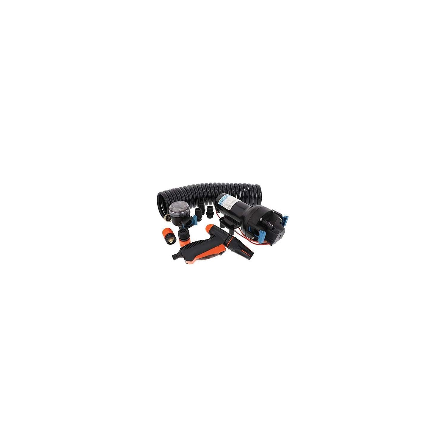 Jabsco P601J219N4A Hotshot™ Series Washdown Pump Kit w/Hose, 12V, 6GPM 6-P601J219N4A