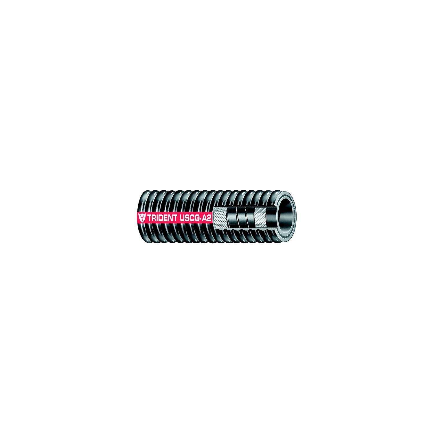 Trident Hose Trident 329200 Type A2 Corrugated Fuel Fill Hose, 2" 606-329200