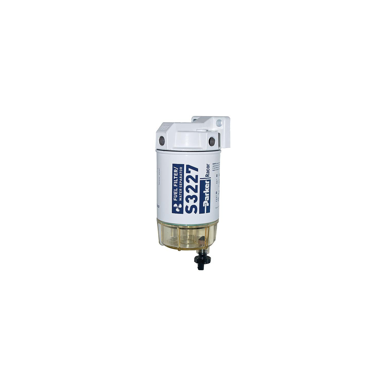 Racor Racor 10 Micron Gas Spin-On Fuel/Water Seperator With Clear Bowl for Outboards