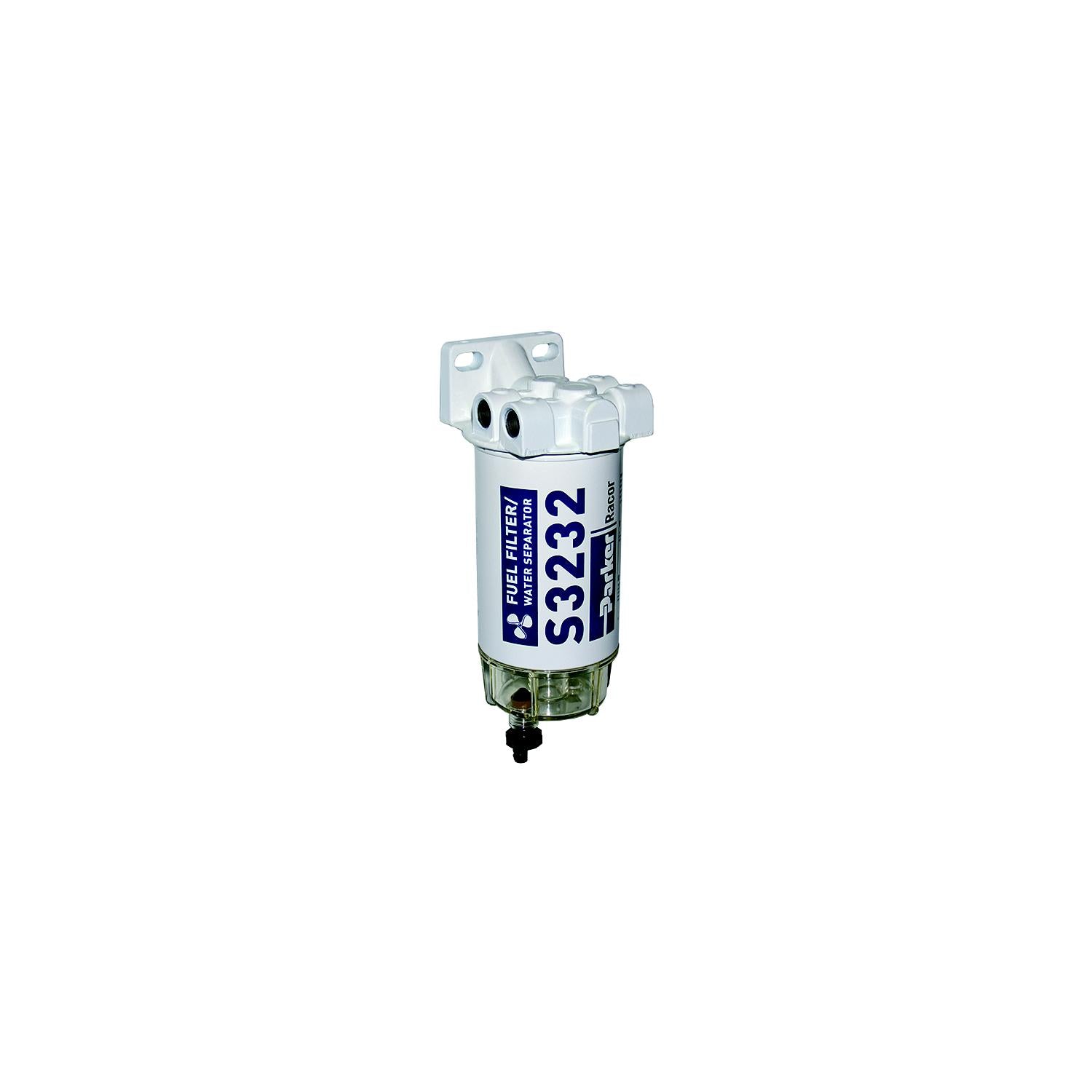 Racor 10 Micron Gas Spin-On Fuel/Water Seperator With Clear Bowl for Outboards 62-660RRAC01