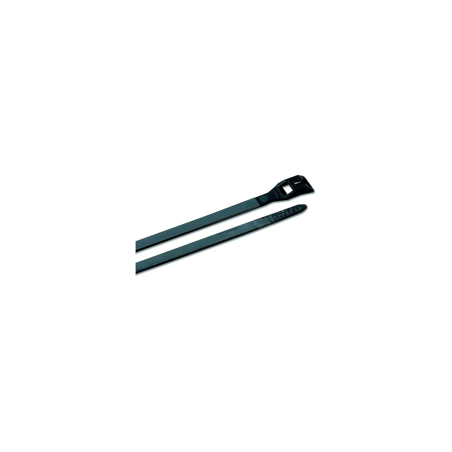 Ancor Low Profile Cable Ties, 11" Black, 100/pk 639-199329