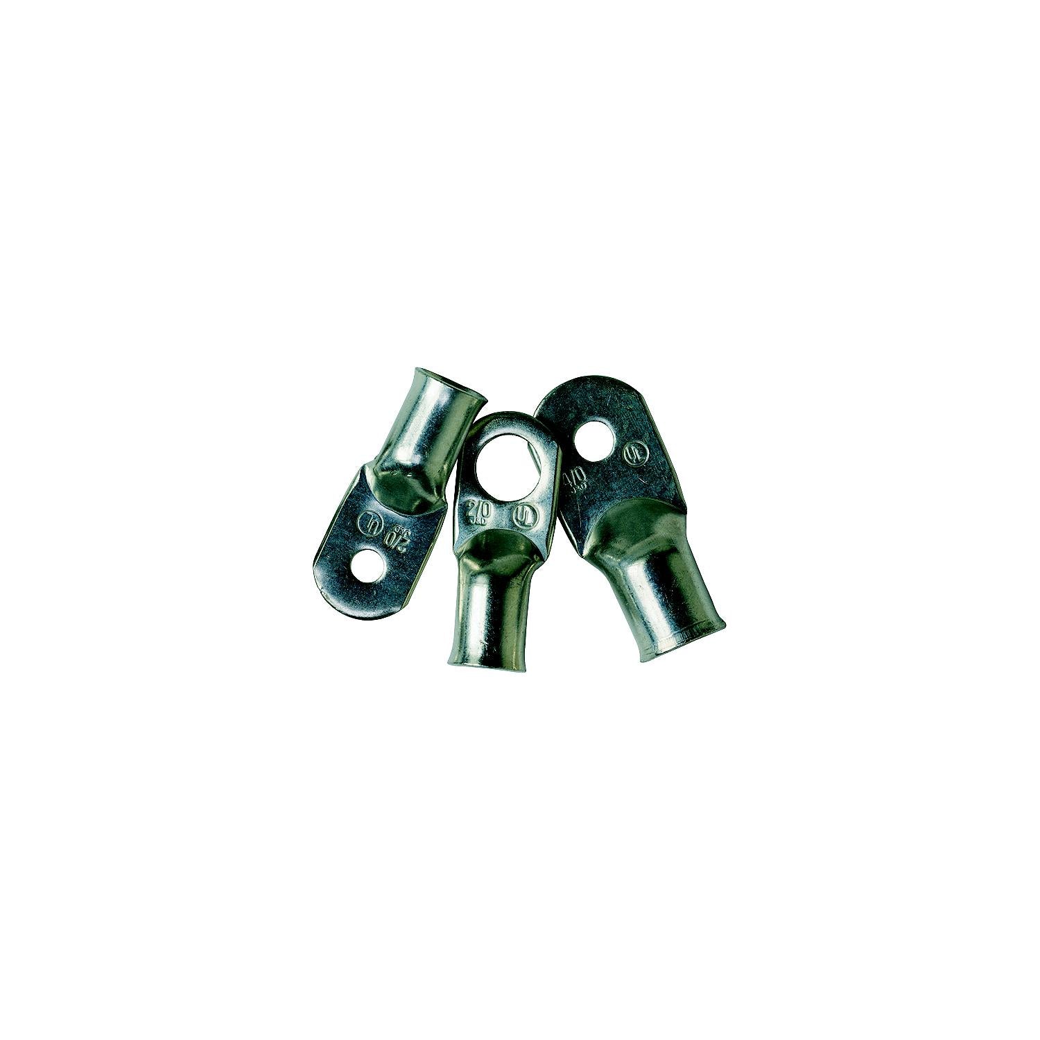 Ancor 244255 Marine Grade™ Tinned Battery Lugs, 5/16" Fastener, #4 Cable, 100/Pk 639-244255
