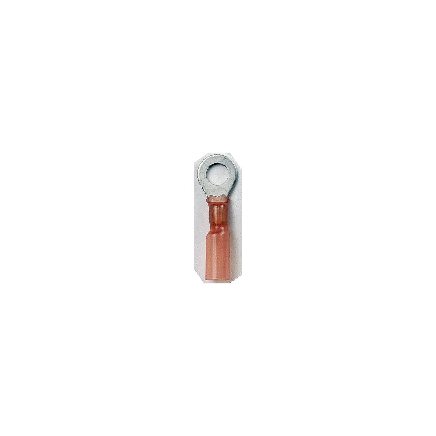 Ancor 310303 Marine Grade™ Heat Shrink Ring Terminals, #10 Fastener, 22-18 Wire, Red, 3/Pk 639-310303