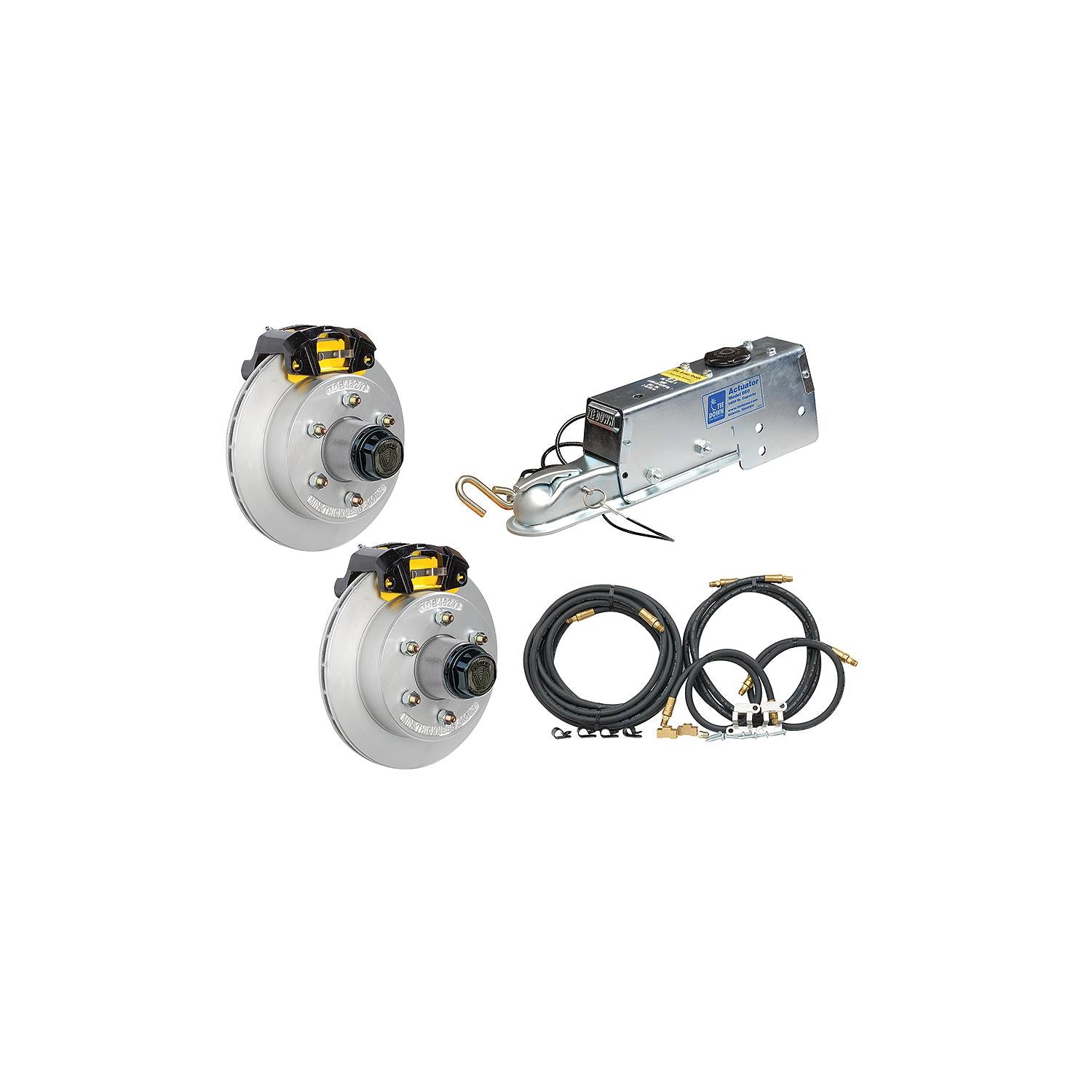 Dexter Marine Dexter® 10" Eliminator Vented Disc Brakes W/Vortex Hubs - Complete Kit, 5 Studs 641-82410